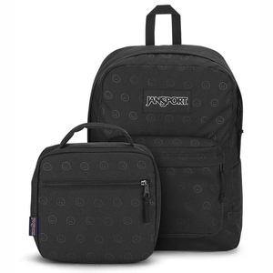 Sac à Dos Scolaire JanSport HAPPY AND SAD BUNDLE Noir | RQO-66447001